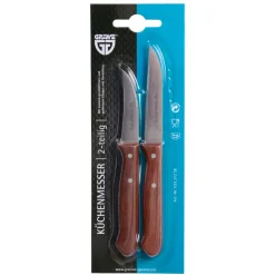 Koch- & Küchenmesser|Die moderne Hausfrau Messerset 2-tlg mit Holzgriff Wibschla 33