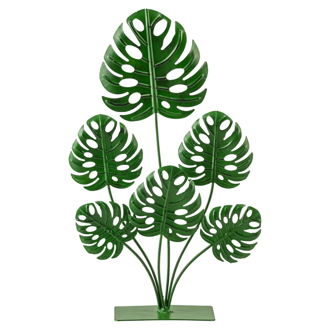 Kunstpflanzen|Die moderne Hausfrau Metall-Deko-Pflanze „Monstera