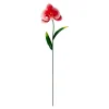 Gartendekoration ·Gartenstecker|Frühlingsdekoration|Die moderne Hausfrau Metall-Gartenstecker "Orchidee" rot