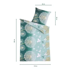 Bettzubehör ·Bettwäsche & Spannbettlaken|Die moderne Hausfrau Mikrofaser Bettwäsche High Class, 2-teilig, 135x200 cm Dendelion