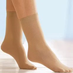 Stützstrümpfe|Kompressionsstrümpfe|Die moderne Hausfrau Mikrofaser-Socken, 5 Paar Socken