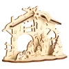 Weihnachtsdekoration·Krippen|Christliche Geschenke|Die moderne Hausfrau Mini-Krippe zum Hängen und Stellen