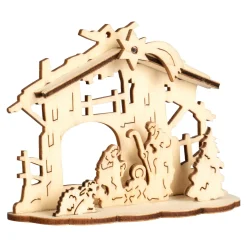 Weihnachtsdekoration·Krippen|Christliche Geschenke|Die moderne Hausfrau Mini-Krippe zum Hängen und Stellen