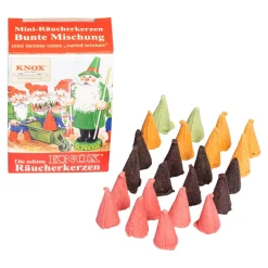 Leuchtdekoration·Kerzen & Teelichter|Raumdüfte|Die moderne Hausfrau Mini-Räucherkerzen "Bunte Mischung", 24 Stück