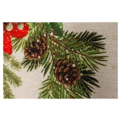 Weihnachtsdekoration·Weihnachtstischdecken|Tischdecken & -Läufer·Tischdecken|Die moderne Hausfrau Mitteldecke „Amaryllis“, 85x85 cm