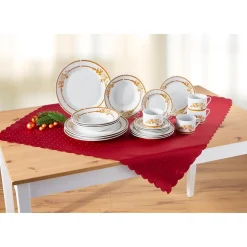 Tischdecken & -Läufer·Tischdecken|Die moderne Hausfrau Mitteldecke "Bordeaux", 90x90 cm