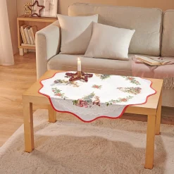 Weihnachtsdekoration·Weihnachtstischdecken|Tischdecken & -Läufer·Tischdecken|Die moderne Hausfrau Mitteldecke „Katzenweihnacht“