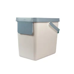 Mülleimer|Mülleimer|Die moderne Hausfrau Müllbehälter, 2er Set, je 25 l, stapelbar weiß