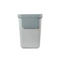 Mülleimer|Mülleimer|Die moderne Hausfrau Müllbehälter, 2er Set, je 25 l, stapelbar weiß