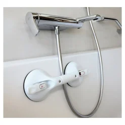 Badhilfen|Bade- & Toilettenhilfen·Badewanneneinstiegshilfen|Die moderne Hausfrau Mobiler Handgriff mit Vakuum Sicherheitsanzeige 21 cm