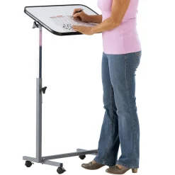 Tische·Beistelltische Mit Rollen|Beistelltische Mit Rollen|Die moderne Hausfrau Mobiler Stehtisch weiß