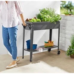 Hochbeete|Die moderne Hausfrau Mobiles Hochbeet mit Griff