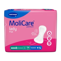 Inkontinenzeinlagen & Windeln|Die moderne Hausfrau MoliCare Premium LADY PAD, 14 Stück Saugleistung 1020 ml