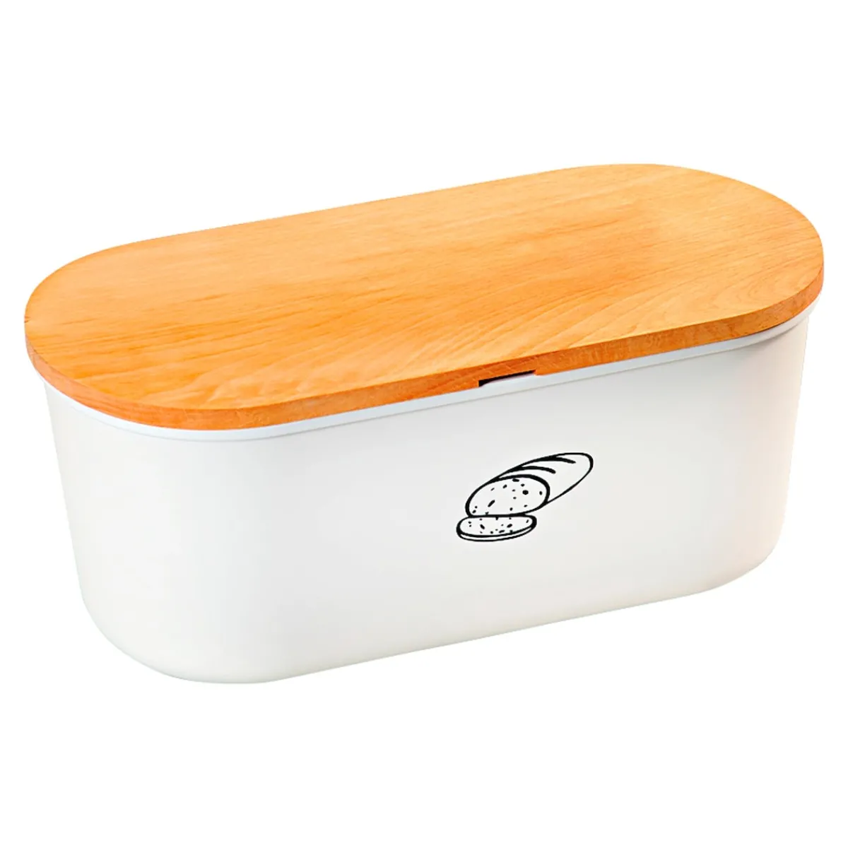Die moderne Hausfrau Motiv-Brotbox weiß