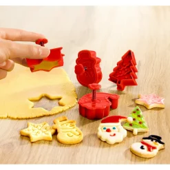 Backzubehör|Die moderne Hausfrau Motiv-Plätzchenausstecher "3D", 4 Stück