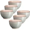 Schalen & Schüsseln|Die moderne Hausfrau Müslischalen-Set, Steingut LUMACA Grau
