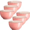 Schalen & Schüsseln|Die moderne Hausfrau Müslischalen-Set, Steingut LUMACA Koralle