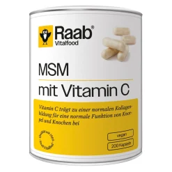 Nahrungsergänzungsmittel|Die moderne Hausfrau MSM mit Vitamin C, 200 Kapseln, 126 g