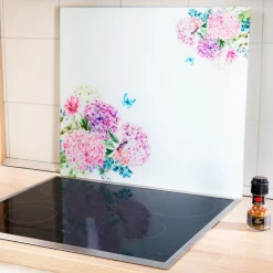 Herdabdeckplatten|Die moderne Hausfrau Multi-Herdabdeckplatte "Hortensie"