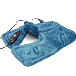 Die moderne Hausfrau Nacken/Rücken Wärmekissen, Extra lang Blau