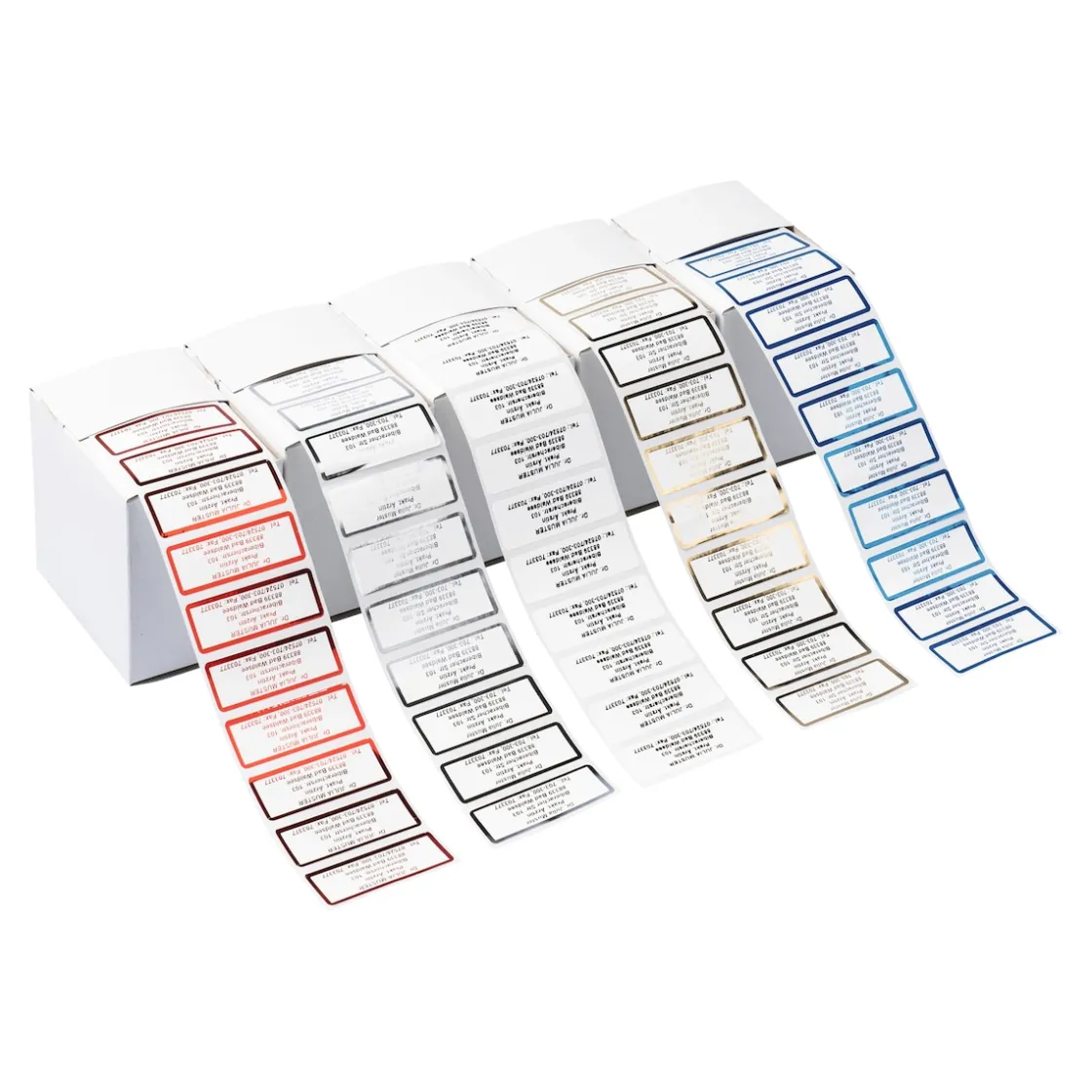 Bürobedarf|Die moderne Hausfrau Namensaufkleber "Schrifttyp B" schwarz