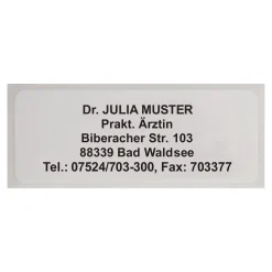 Bürobedarf|Die moderne Hausfrau Namensaufkleber "Schrifttyp A" schwarz