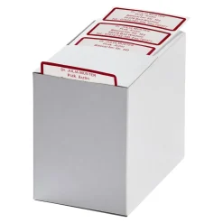 Bürobedarf|Die moderne Hausfrau Namensaufkleber "Schrifttyp A" rot