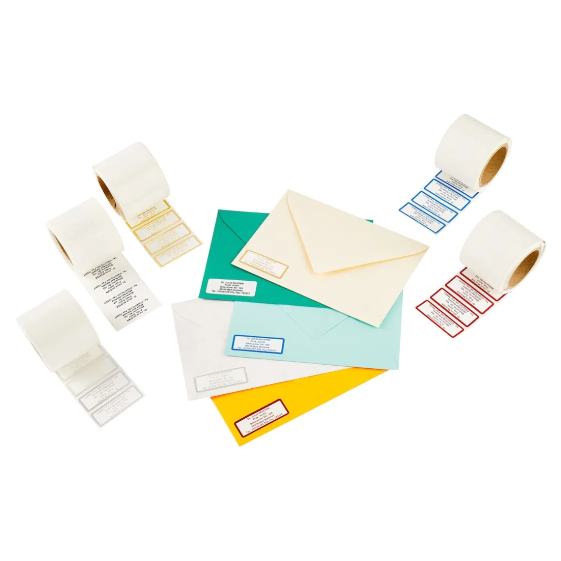 Bürobedarf|Die moderne Hausfrau Namensaufkleber "Schrifttyp A" silber