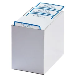 Bürobedarf|Die moderne Hausfrau Namensaufkleber "Schrifttyp A" blau