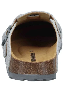 Pantoletten|Die moderne Hausfrau NERPIO Clogs hellgrau