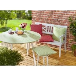 Kissen·Dekokissen|Kissen·Sitzkissen|Die moderne Hausfrau Outdoor-Jacquard-Kissenhülle zartgrün