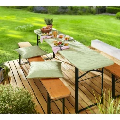 Kissen·Dekokissen|Kissen·Sitzkissen|Die moderne Hausfrau Outdoor-Jacquard-Kissenhülle zartgrün