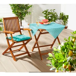 Outdoor Textilien·Outdoor Tischdecken|Die moderne Hausfrau Outdoor-Mitteldecke „Fleur“, 85x85 cm