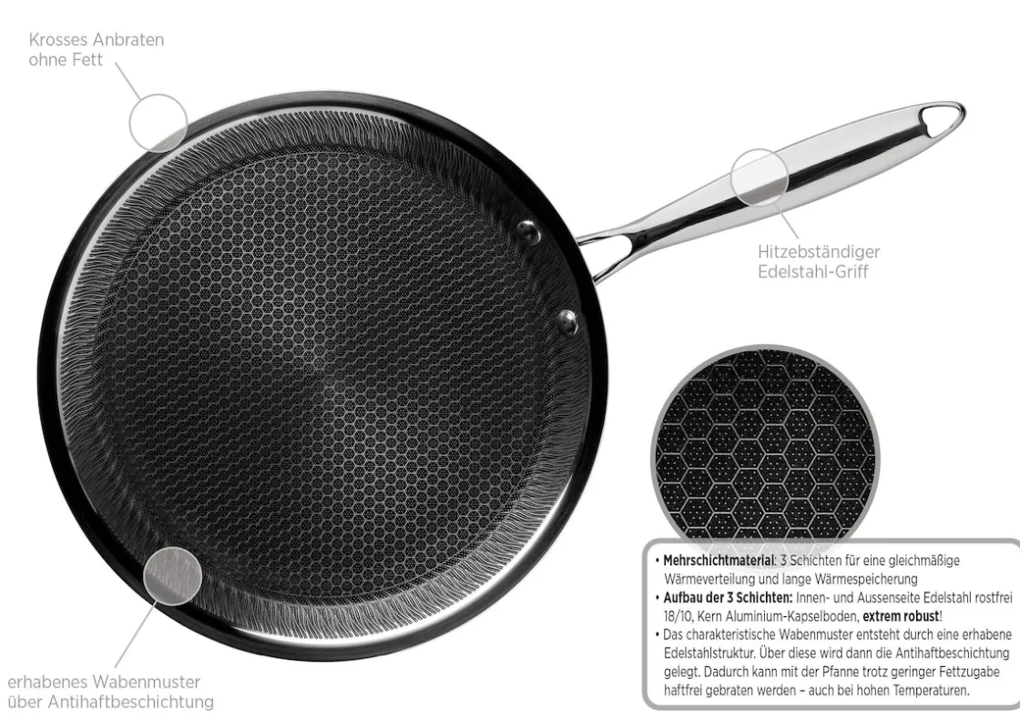 Pfannen|Die moderne Hausfrau Palatschinkenpfanne, Edelstahl Hestia 1 x Pfanne