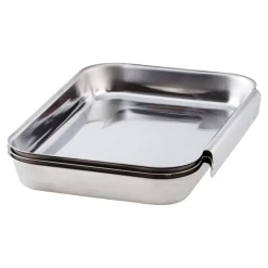 Geniale Küchenhelfer|Die moderne Hausfrau Panier-Set Edelstahl, 3 Stück