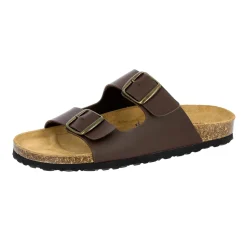 Pantoletten|Die moderne Hausfrau Pantolette Bioline Man braun