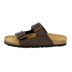 Pantoletten|Die moderne Hausfrau Pantolette Bioline Man braun