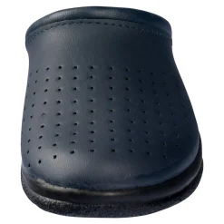 Pantoletten|Clogs & Pantoletten|Die moderne Hausfrau Pantolette mit Leder für Damen blau