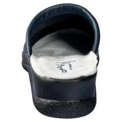 Pantoletten|Clogs & Pantoletten|Die moderne Hausfrau Pantolette mit Leder für Damen blau