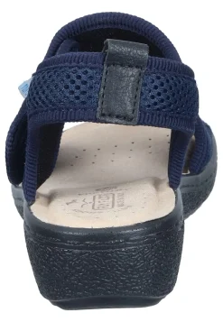 Sandalen|Die moderne Hausfrau Pantoletten blau