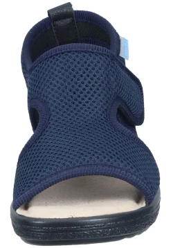 Sandalen|Die moderne Hausfrau Pantoletten blau