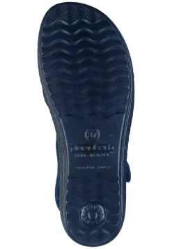 Sandalen|Die moderne Hausfrau Pantoletten blau