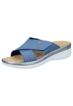 Pantoletten|Die moderne Hausfrau Pantoletten blau