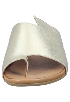 Damen Die moderne Hausfrau Pantoletten gold