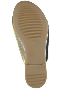 Damen Die moderne Hausfrau Pantoletten gold