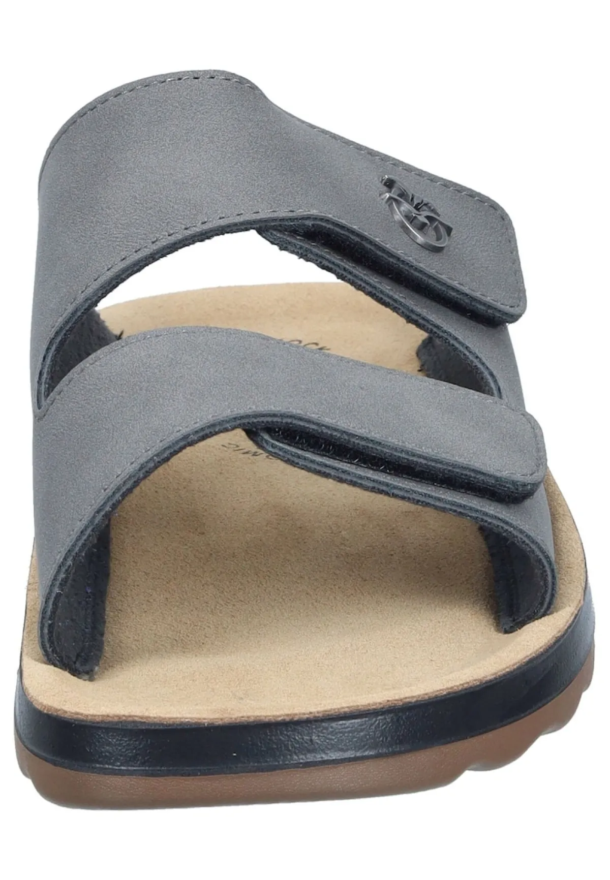 Herren Die moderne Hausfrau Pantoletten grau