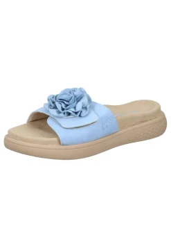 Clogs & Pantoletten|Die moderne Hausfrau Pantoletten hellblau