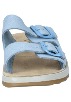 Pantoletten|Die moderne Hausfrau Pantoletten hellblau