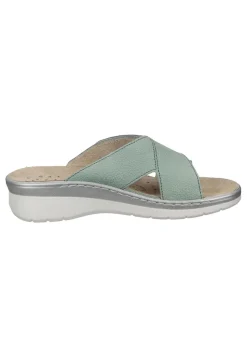 Pantoletten|Die moderne Hausfrau Pantoletten hellgrün