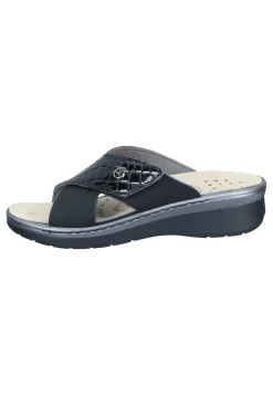 Pantoletten|Die moderne Hausfrau Pantoletten schwarz